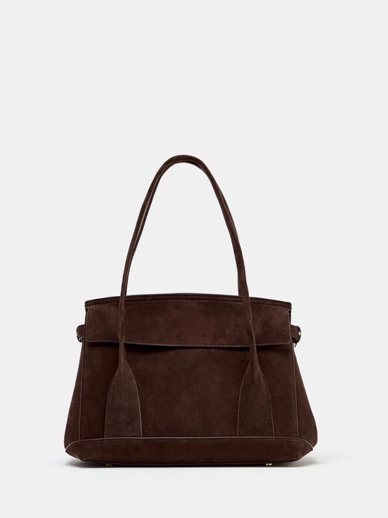 Zara Handbags - ZARA SPLIT LEATHER CITY BAG